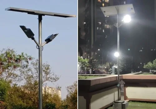 Robust 150W Solar Street Lighting System Navi Mumbai manufactured by Amsa Enterprises.