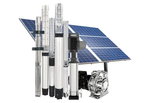 High-efficiency Solar Water Pumping System Navi Mumbai installation by Amsa Enterprises for agricultural irrigation.